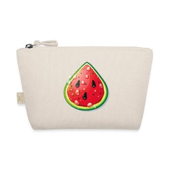 Watermelon Slice Cartoon - Organic Pouch - nature - Front