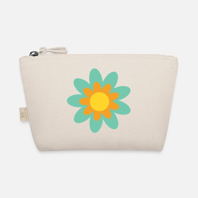 70er Jahre Blume Muster Hippie Geschenk Bio-Täschchen