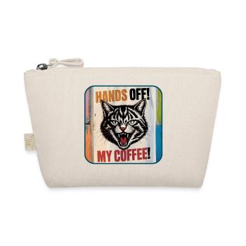 My Coffee – Angry Cat - Organic Pouch - nature - Front