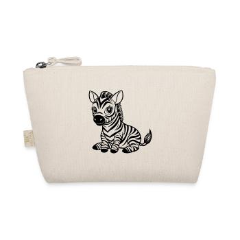 Petit zèbre mignon - Trousse biologique - nature - Devant