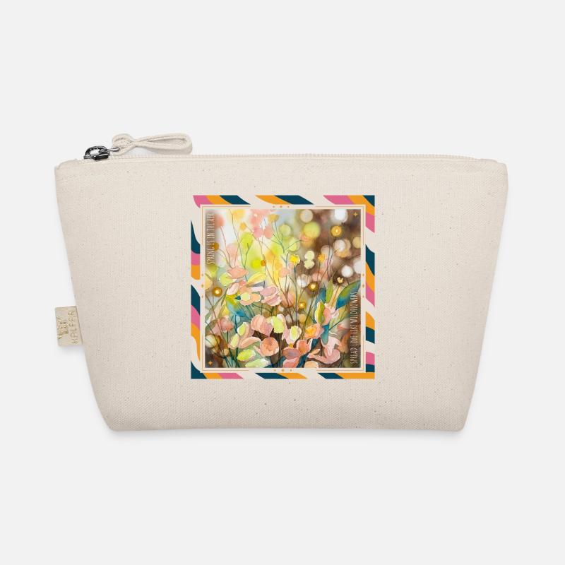 Aquarell Floral Wealth - Bio-Täschchen - Natur