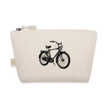 Vintage City Bike Silhouette - Bio-Täschchen - Natur - Vorne