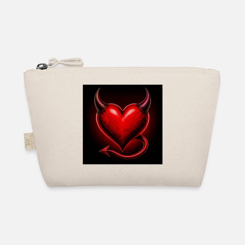 Cœur de Feu avec des Cornes et une Queue Trousse biologique