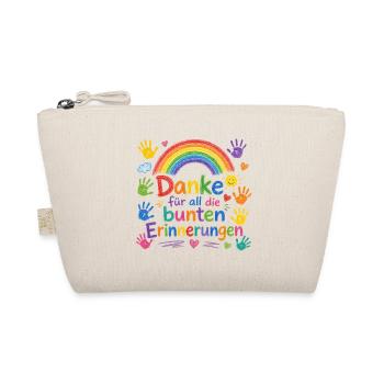 Danke für all die bunten Erinnerungen! - Bio-Täschchen - Natur - Vorne