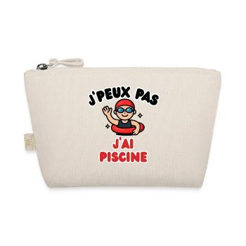 I Have Swimming Pool Cartoon Swimmer - Organic Pouch - nature - Front