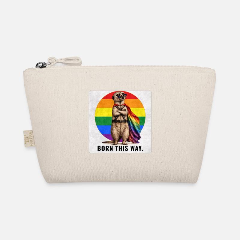 Born This Way LGBTQ Pride Suricate Design Trousse biologique