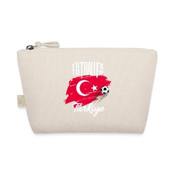 Fussball Fan Türkei - Bio-Täschchen - Natur - Vorne