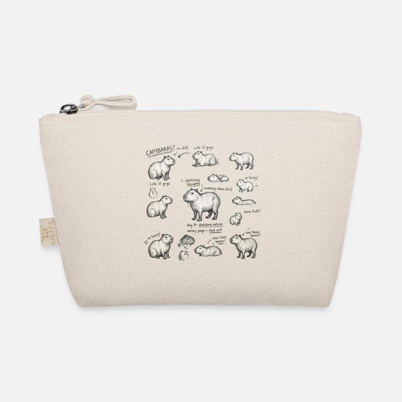 Capybara Skizzenparade Bio-Täschchen