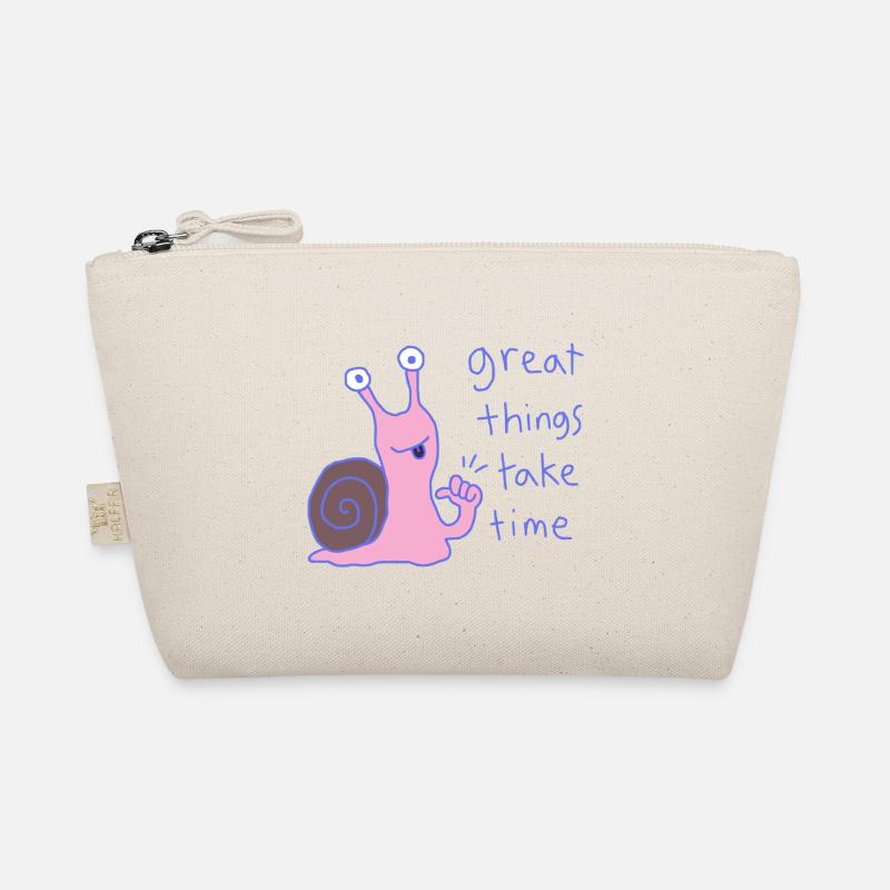 Great things take time - Organic Pouch - nature
