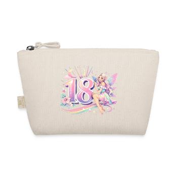 18. Geburtstag Elfe – Retro Pastell Geschenk - Bio-Täschchen - Natur - Vorne