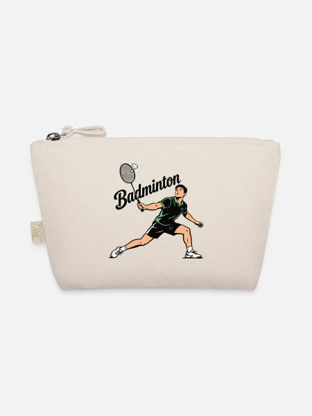 badminton sport - Organic Pouch - nature - Front