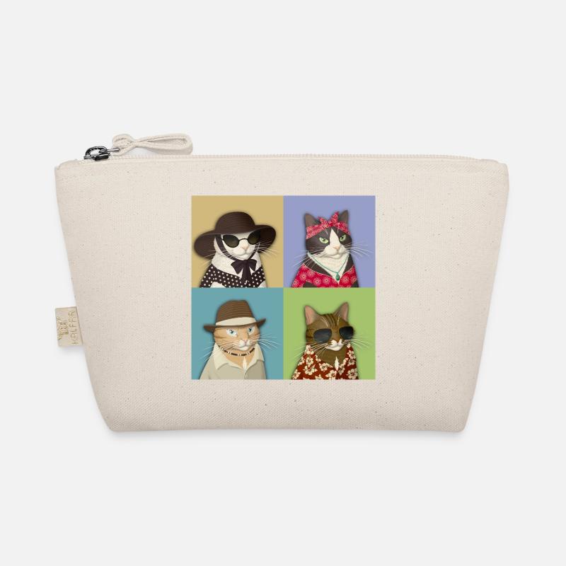 Pop Art de chat d’été Trousse biologique
