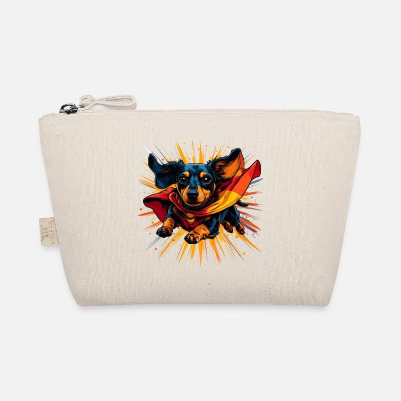 Superhero Dachshund Cape Organic Pouch