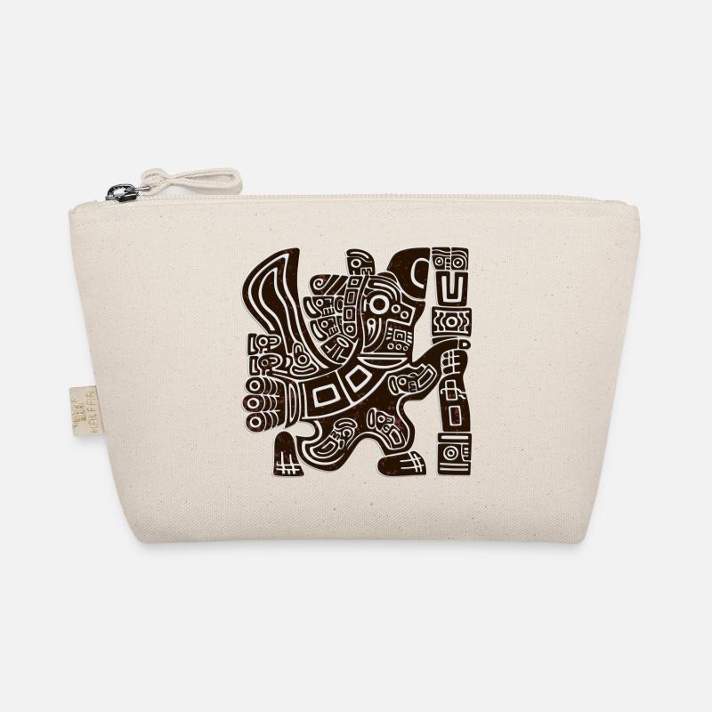 Aztec Eagle Warrior Tribal Ancient Totem Organic Pouch