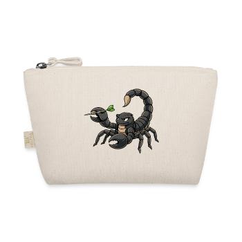 Skorpion mit Darts - Bio-Täschchen - Natur - Vorne