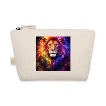 Lion Neon Portrait Couleur - Trousse biologique - nature - Devant
