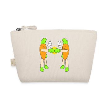 Carrot fist bump - Organic Pouch - nature - Front