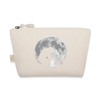 Bigfoot, Cat, Moon, Full Moon, Kitten - Organic Pouch - nature - Front