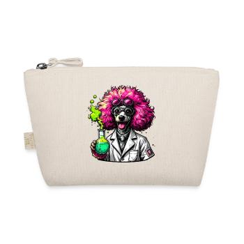 Dog as a chemist in a pink lab coat - Organic Pouch - nature - Front
