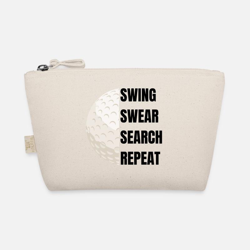 Swing Swear Search Repeat - Golf Slogan Organic Pouch