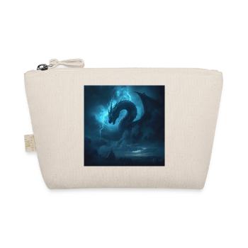 Slavic Viper Storm Dragon - Dark Fantasy - Organic Pouch - nature - Front