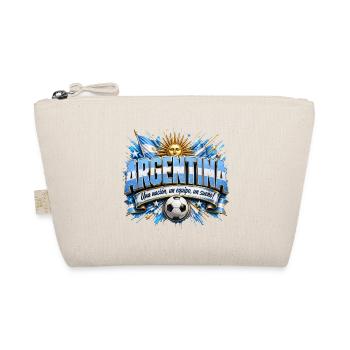 Argentinische Fußballnation Logo t-shirt Vorlage  - Bio-Täschchen - Natur - Vorne