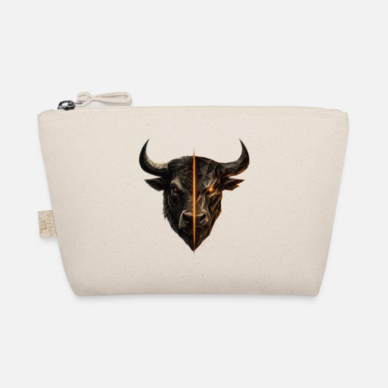 Cyber Bull Split Face Emblem Bio-Täschchen