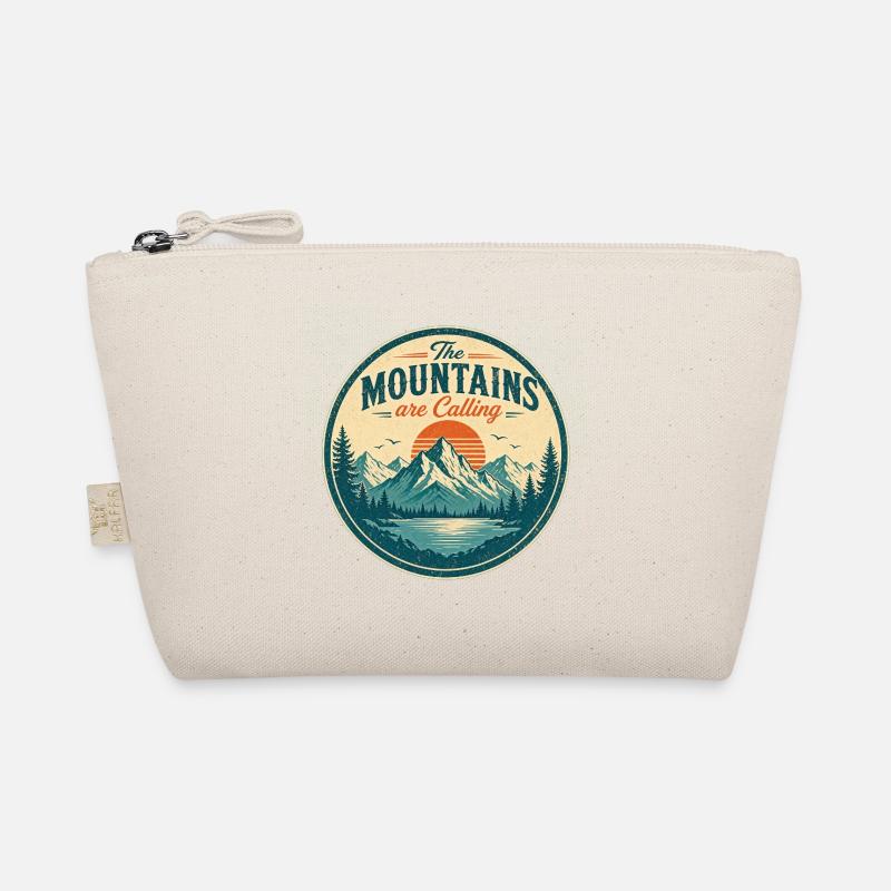 Die Berge – Retro-Design Bio-Täschchen