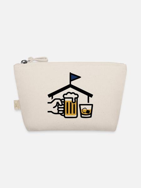Hole 19 Clubhouse Beer Golf Club Men's Excursion - Organic Pouch - nature - Front