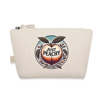 Just Peachy Retro Peach Tee - Organic Pouch - nature - Front