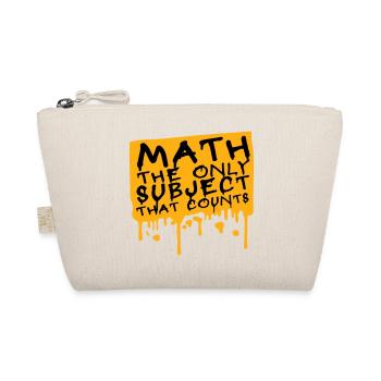 Math The Only Subject That Counts Nerd Mathe Logo - Organic Pouch - nature - Front