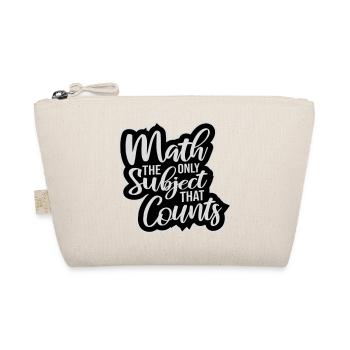 Math The Only Subject That Counts Nerd Mathe Logo - Organic Pouch - nature - Front
