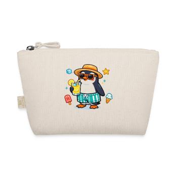 Summer penguin with drink - Organic Pouch - nature - Front