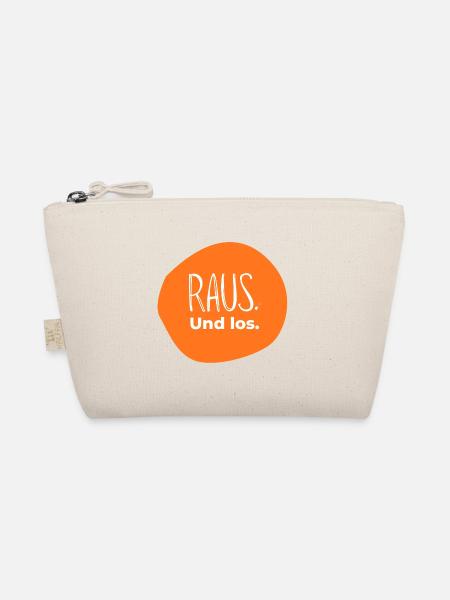Raus. Und los. – Outdoor Design in Orange - Bio-Täschchen - Natur