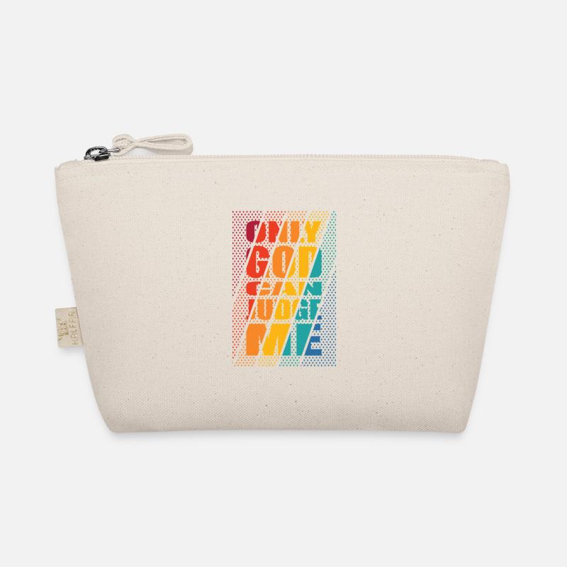 Diagonal neon halftone graphic Organic Pouch