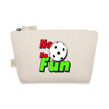 Floorball , No Floorball No Fun - Bio-Täschchen - Natur - Vorne