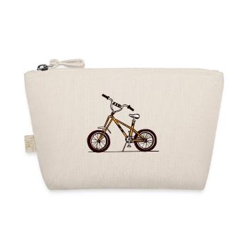 Gelbe BMX-Fahrradillustration - Bio-Täschchen - Natur - Vorne