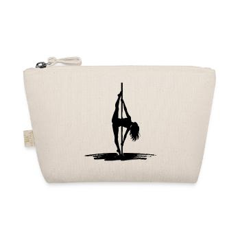 Sexy Pole Dance Silhouette – Athletic & Elegant - Organic Pouch - nature - Front