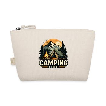 Camping Life Mountain Adventure Design - Organic Pouch - nature - Front