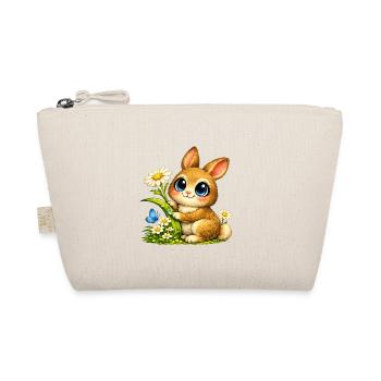 Joli lapin sur la prairie fleurie - Trousse biologique - nature - Devant