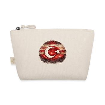 Grunge Turkish Flag - Organic Pouch - nature - Front