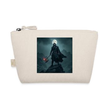 Warrior of the Mountains – Pagan Axe and Moon - Organic Pouch - nature - Front