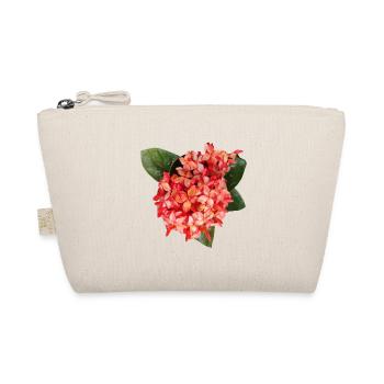 Vibrant_Ixora_Flower_Coral_Red_Tropical_Print - Trousse biologique - nature - Devant