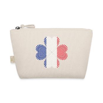 Tricolor Flag Spirals - Organic Pouch - nature - Front