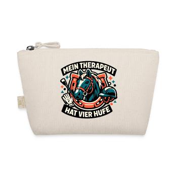 Mein Therapeut hat Vier Hufe - Bio-Täschchen - Natur - Vorne
