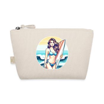 Surf-Diva bei Sonnenuntergang - Bio-Täschchen - Natur - Vorne