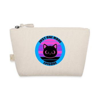 Just One More Episode – Retro Anime Cat - Organic Pouch - nature - Front