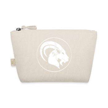 Star sign of Capricorn (white) - Organic Pouch - nature - Front