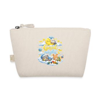 Good Night Kids Sleepy Moon T-Shirt Design - Organic Pouch - nature - Front