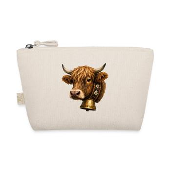 Polygon bull head with bell - Organic Pouch - nature - Front